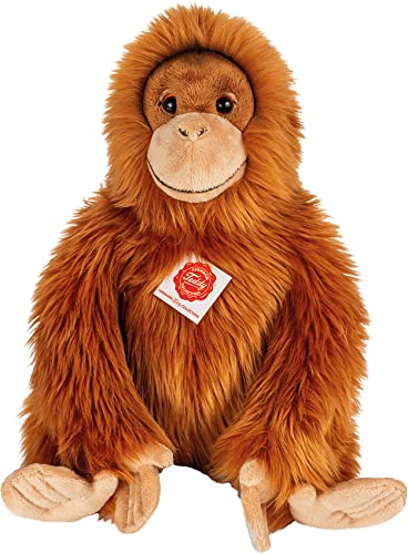 Teddy Hermann 92946 Affe Orang Utan sitzend 40 cm, Kuscheltier, Plüschtier von Hermann Teddy