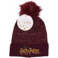 HP Logo Black Beanie Pom One Size von HEROES INC.EU