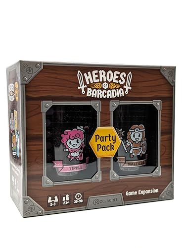 HEROES OF BARCADIA Party Pack Erweiterung: Fügen Sie Ihrem RPG Dungeon Exploration Drinking Games Night Zwei weitere Spieler hinzu | Neue 1. Edition | EIN Partyspiel-Brettspiel für Erwachsene mit von HEROES OF BARCADIA