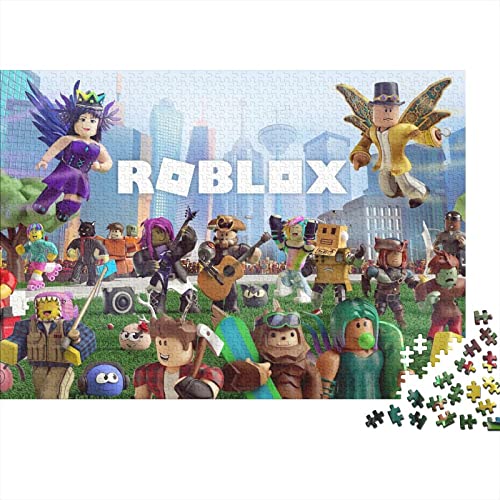 1000 Teile Roblox Puzzles Für Erwachsene Teenager Game Stress Relief Familie Puzzle Spiel Wandkunst 1000 Stück Puzzle Pädagogisches Spiel Spielzeug Geschenk 1000pcs (75x50cm) von HESHS