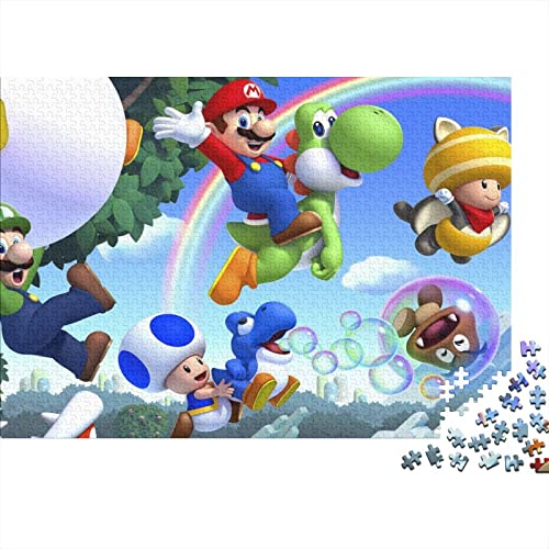 1000 Teile Super Mario Puzzles Für Erwachsene Teenager Game Characters Stress Relief Familie Puzzle Spiel Wandkunst 1000 Stück Puzzle Pädagogisches Spiel Spielzeug Geschenk 1000pcs (75x50cm) von HESHS