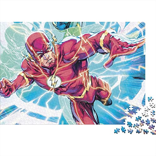 500 Teile The Flash Puzzles Für Erwachsene Teenager Superheld Stress Relief Familie Puzzle Spiel Wandkunst 500 Stück Puzzle Pädagogisches Spiel Spielzeug Geschenk 500pcs (52x38cm) von HESHS