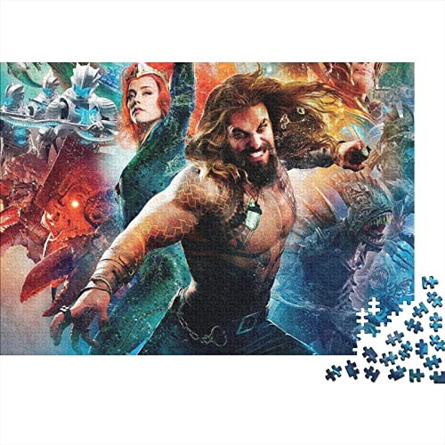 Aquaman Puzzle 1000 Teile,Puzzles Für Erwachsene,Unmögliches Puzzles Spielzeug, Bunte Fliesen Spiel,Arthur 1000 Puzzle Dekoration Jugendliche Geschenke Puzzle 1000pcs (75x50cm) von HESHS