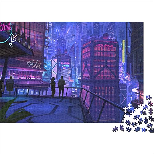 Cyberpunk 2077 1000 Teile Puzzles,holzpuzzle Puzzles Spiel,Entspannung Puzzle Spiele,mentale Übung Puzzle,Sci-Fi Für Jugendliche Und Erwachsene Geschenke 1000pcs (75x50cm) von HESHS