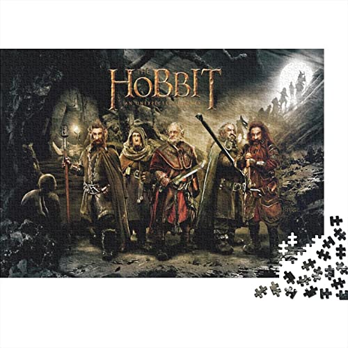 Der Hobbit Puzzle 1000 Teile Der Hobbit Puzzles Für Erwachsene Und Jugendliche,Unmögliche Puzzle Premium Holzpuzzle Home Spielzeug Dekoration Puzzle Geschenke 1000pcs (75x50cm) von HESHS