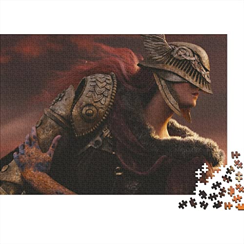 Elden Ring Puzzle 1000 Teile Game Characters Puzzles Für Erwachsene Und Jugendliche,Unmögliche Puzzle Premium Holzpuzzle Home Spielzeug Dekoration Puzzle Geschenke 1000pcs (75x50cm) von HESHS