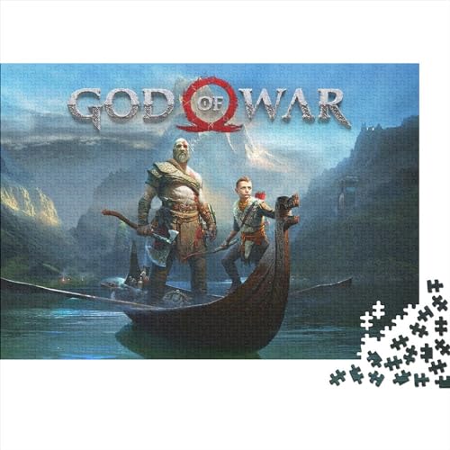 God War Puzzle Für Erwachsene,Puzzle 500 Teile Herausforderndes Puzzles Gaming,Geschicklichkeitsspiel Für Die Ganze Familie,Bunte Fliesen Spielzeug Spiel,Geschenke 500pcs (52x38cm) von HESHS