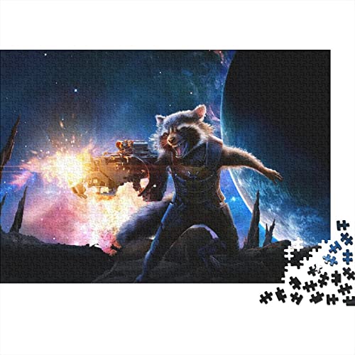 Guardians of The Galaxy 1000 Teile Puzzle Für Erwachsene Rocket Raccoon Premium Holzpuzzle Große Puzzles Jugendliche Spiel Spielzeug Geschenk Für Wanddekoration Geburtstagsgeschenk 1000pcs (75x50cm) von HESHS