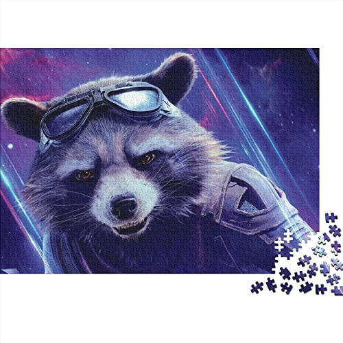 Guardians of The Galaxy Puzzle 1000 Teile,Puzzles Für Erwachsene,Unmögliches Puzzles Spielzeug,Bunte Fliesen Spiel,Rocket Raccoon 1000 Puzzle Dekoration Jugendliche Geschenke Puzzle 1000pcs 75x50cm von HESHS