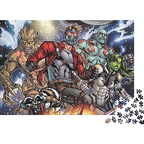 Guardians of The Galaxy Puzzle 300 Teile,Groot Puzzles Für Erwachsene,Impossible Puzzle,Geschicklichkeitsspiel Für Die Ganze Familie,Legespiel Home Dekoration Puzzles 300pcs (40x28cm) von HESHS