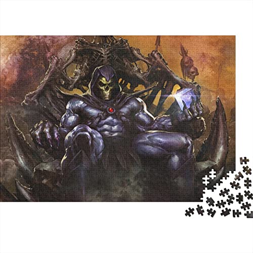 He-Man 1000 Teile Puzzle Für Erwachsene Anime Premium Holzpuzzle Große Puzzles Jugendliche Pädagogisches Spiel Spielzeug Geschenk Für Wanddekoration Geburtstagsgeschenk 1000pcs (75x50cm) von HESHS