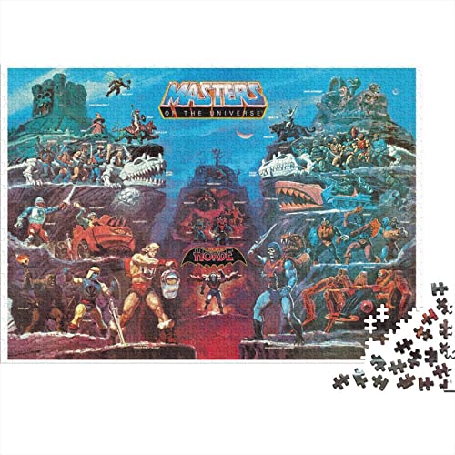 He-Man 1000 Teile Puzzles,holzpuzzle Puzzles Spiel,Entspannung Puzzle Spiele,mentale Übung Puzzle,Anime Für Jugendliche Und Erwachsene Geschenke 1000pcs (75x50cm) von HESHS