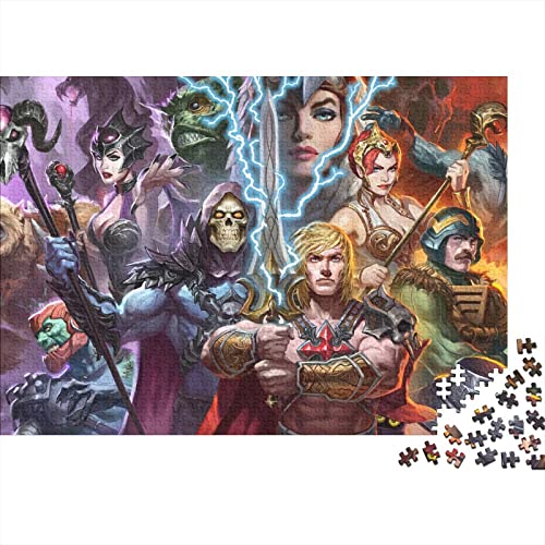 He-Man 1000 Teile Puzzles,holzpuzzle Puzzles Spiel,Entspannung Puzzle Spiele,mentale Übung Puzzle,Anime Für Jugendliche Und Erwachsene Geschenke 1000pcs (75x50cm) von HESHS