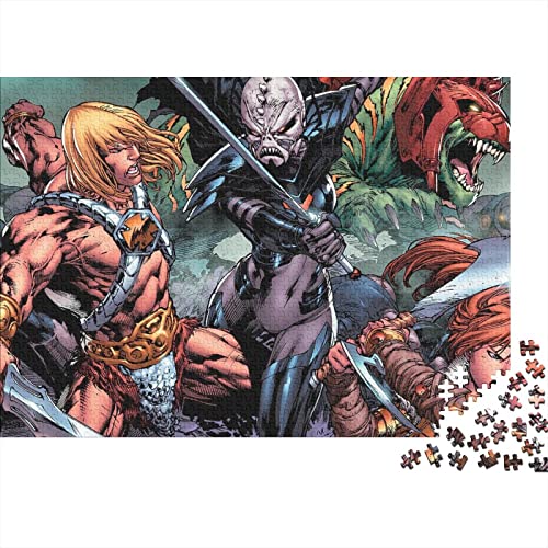 He-Man 500 Teile Puzzles,holzpuzzle Puzzles Spiel,Entspannung Puzzle Spiele,mentale Übung Puzzle,Anime Für Jugendliche Und Erwachsene Geschenke 500pcs (52x38cm) von HESHS