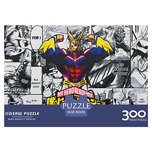 My Hero Academia 300 Teile Puzzles,holzpuzzle Puzzles Spiel,Entspannung Puzzle Spiele,mentale Übung Puzzle,Anime Für Jugendliche Und Erwachsene Geschenke 300pcs (40x28cm) von HESHS