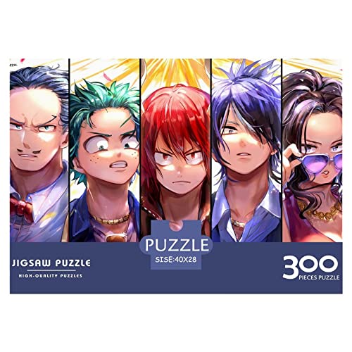 My Hero Academia Puzzle 300 Teile Anime Puzzles Für Erwachsene Und Jugendliche,Unmögliche Puzzle Premium Holzpuzzle Home Spielzeug Dekoration Puzzle Geschenke 300pcs (40x28cm) von HESHS