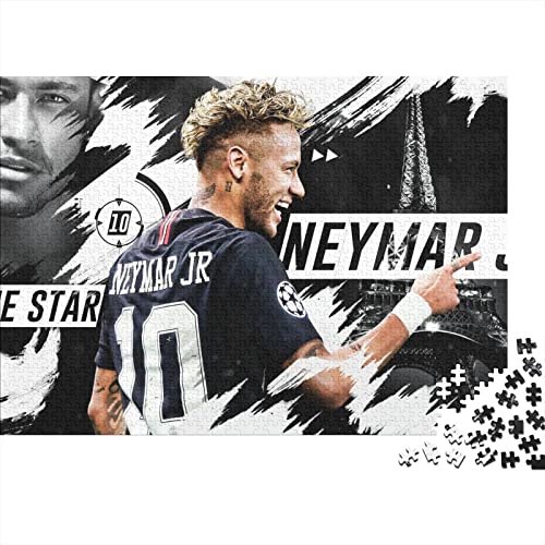 Neymar Puzzle 1000 Teile,Paris St German PSG Puzzles Für Erwachsene,Impossible Puzzle,Geschicklichkeitsspiel Für Die Ganze Familie,Legespiel Home Dekoration Puzzles 1000pcs (75x50cm) von HESHS