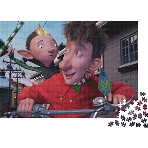 Puzzle 1000 Teile Arthur Christmas,Anime Puzzles Für Erwachsene Jugendliche,unmögliches Puzzle Spielzeug,buntes Fliesenspiel,Geschicklichkeitsspiel Für Die Ganze Familie Geschenke 1000pcs (75x50cm) von HESHS