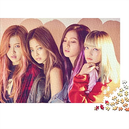 Puzzle 1000 Teile Blackpink Erwachsene Puzzle,Spiel Puzzles Für Erwachsene,Star Puzzle,Geburtstagsgeschenk,Geschenke Für Frauen Premium Holzpuzzle 1000pcs (75x50cm) von HESHS