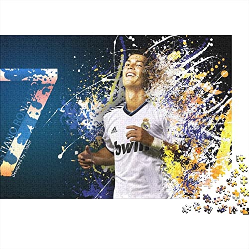 Puzzle 1000 Teile Cristiano Ronaldo Erwachsene Puzzle,Spiel Puzzles Für Erwachsene,Paris St German PSG Puzzle,Geburtstagsgeschenk,Geschenke Für Frauen Premium Holzpuzzle 1000pcs (75x50cm) von HESHS