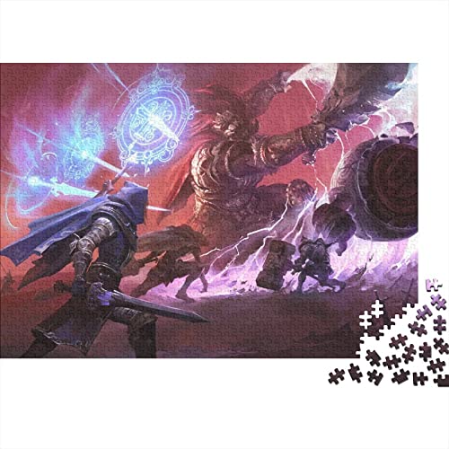 Puzzle 1000 Teile Elden Ring,Game Characters Puzzles Für Erwachsene Jugendliche,unmögliches Puzzle Spielzeug,buntes Fliesenspiel,Geschicklichkeitsspiel Für Die Familie Geschenke 1000pcs (75x50cm) von HESHS