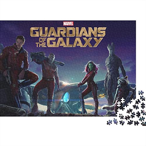 Puzzle 1000 Teile Guardians of The Galaxy,Marvel Puzzles Für Erwachsene Jugendliche,unmögliches Puzzle Spielzeug,buntes Fliesenspiel,Geschicklichkeitsspiel Familie Geschenke 1000pcs (75x50cm) von HESHS