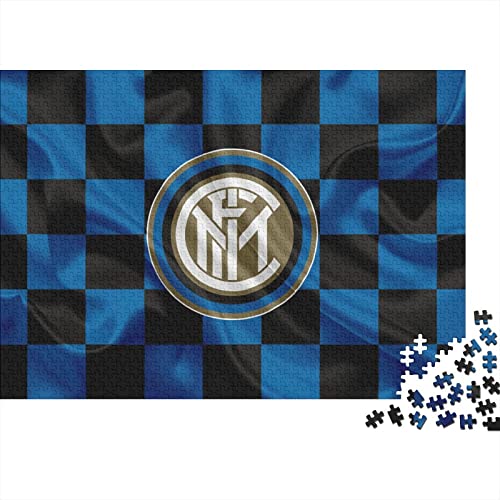 Puzzle 1000 Teile Inter Milan Logo,Fußball Puzzles Für Erwachsene Jugendliche,unmögliches Puzzle Spielzeug,buntes Fliesenspiel,Geschicklichkeitsspiel Für Die Familie Geschenke 1000pcs (75x50cm) von HESHS