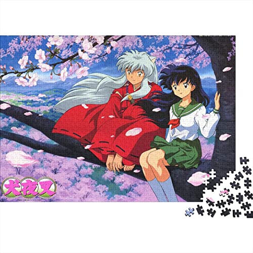 Puzzle 1000 Teile Inuyasha,Cartoon Puzzles Für Erwachsene Jugendliche,unmögliches Puzzle Spielzeug,buntes Fliesenspiel,Geschicklichkeitsspiel Für Die Ganze Familie Geschenke 1000pcs (75x50cm) von HESHS