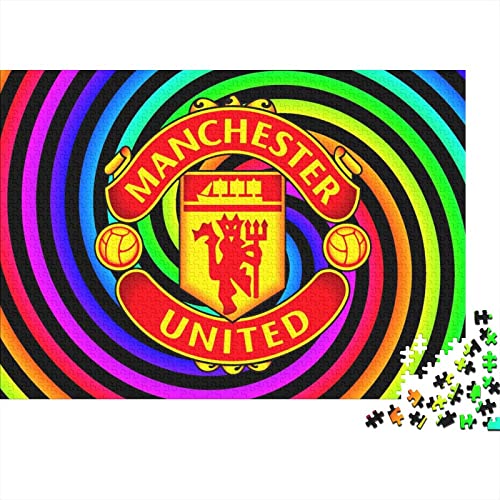 Puzzle 1000 Teile Man Utd Logo Erwachsene Puzzle,Spiel Puzzles Für Erwachsene,Man Utd Puzzle,Geburtstagsgeschenk,Geschenke Für Frauen Premium Holzpuzzle 1000pcs (75x50cm) von HESHS