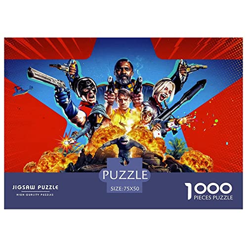 Puzzle 1000 Teile Suicide Squad Erwachsene Puzzle,Spiel Puzzles Für Erwachsene,Harley Quinn Puzzle,Geburtstagsgeschenk,Geschenke Für Frauen Premium Holzpuzzle 1000pcs (75x50cm) von HESHS