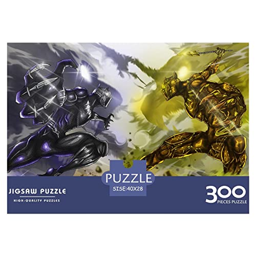 Puzzle Black Panther 300 Teile Puzzles Für Erwachsene Spielzeug,Superheld Puzzle Premium Holzpuzzle Geburtstagsgeschenk,Geschenke Für Frauen,Wandkunst 300pcs (40x28cm) von HESHS