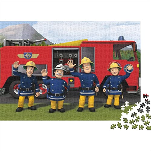 Puzzle Feuerwehrmann sam Puzzles 300 Teile Erwachsene Puzzle 300 Teile Puzzle Cartoon Puzzles Für Erwachsene Und Jugendliche Premium Holzgeschenke 300pcs (40x28cm) von HESHS