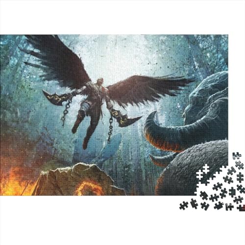 Puzzle God War 1000 Teile Puzzles Für Erwachsene Spielzeug,Gaming Puzzle Premium Holzpuzzle Geburtstagsgeschenk,Geschenke Für Frauen,Wandkunst 1000pcs (75x50cm) von HESHS