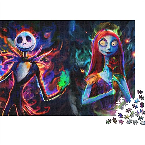 Puzzle Nightmare Before Christmas Puzzles 1000 Teile Erwachsene Puzzle 1000 Teile Puzzle Cartoon Puzzles Für Erwachsene Und Jugendliche Premium Holzgeschenke 1000pcs (75x50cm) von HESHS