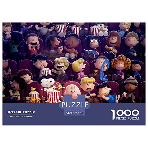 Puzzle Snoopy Spielzeug 1000 Teile Puzzles Für Erwachsene Und Jugendliche Geburtstag Geschenk Cartoon Premium Holz Puzzle Schwierig Und Herausforderung 1000pcs (75x50cm) von HESHS