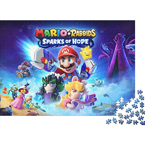 Puzzle Super Mario Puzzles 1000 Teile Erwachsene Puzzle 1000 Teile Puzzle Game Characters Puzzles Für Erwachsene Und Jugendliche Premium Holzgeschenke 1000pcs (75x50cm) von HESHS