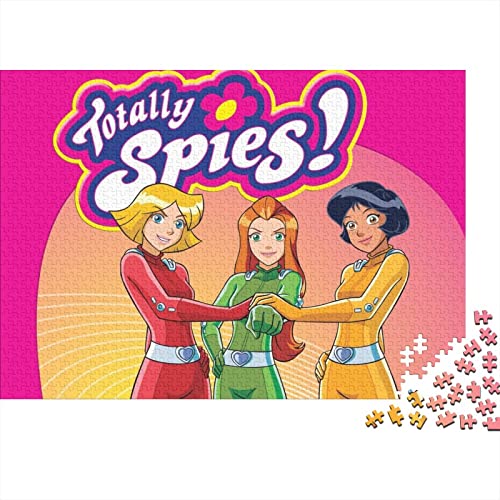 Puzzle Totally Spies Spielzeug 1000 Teile Puzzles Für Erwachsene Und Jugendliche Geburtstag Geschenk Anime Premium Holz Puzzle Schwierig Und Herausforderung 1000pcs (75x50cm) von HESHS