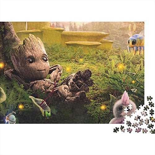 Puzzle Tree Spirit Groot 300 Teile Puzzles Für Erwachsene Spielzeug,Guardians of The Galaxy Puzzle Premium Holzpuzzle Geburtstagsgeschenk,Geschenke Für Frauen,Wandkunst 300pcs (40x28cm) von HESHS