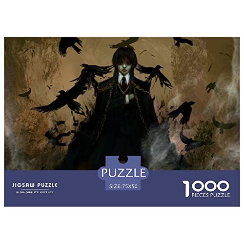 Puzzles Für Erwachsene Wednesday Puzzle 1000 Teile,Addams Family Puzzles,Premium Holzpuzzle Puzzle,Geburtstagsgeschenk,Schwierige Und Herausforderung Geschenke Spielzeug 1000pcs (75x50cm) von HESHS