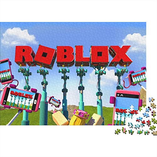 Roblox 1000 Teile Puzzles Shaped Premium Wooden Puzzle Game,Birthday Present,Wall Art for Adults Difficult and Challenge Gifts 1000pcs (75x50cm) von HESHS