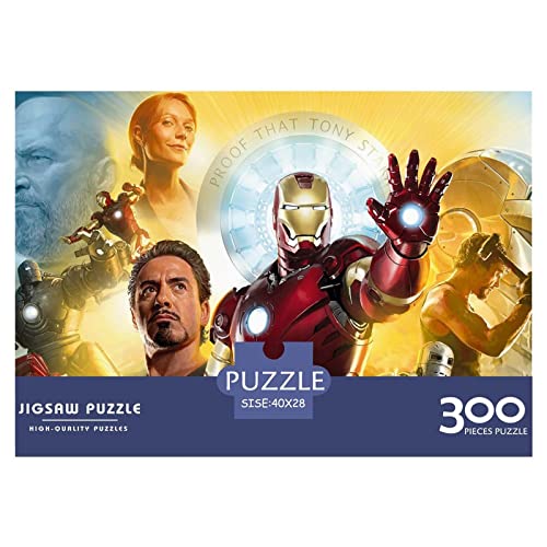 Spider Man Iron Man Puzzle 300 Teile,Superheld Puzzles Für Erwachsene,Impossible Puzzle,Geschicklichkeitsspiel Für Die Ganze Familie,Legespiel Home Dekoration Puzzles 300pcs (40x28cm) von HESHS