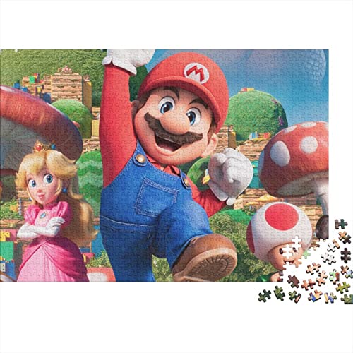 Super Mario 1000 Teile Puzzles for Erwachsene Game Characters Premium Wooden Gifts Large Puzzles Educational Game Toy Gift for Wall Decoration Birthday Present 1000pcs (75x50cm) von HESHS