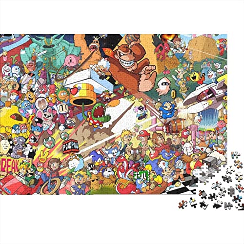 Super Mario Puzzle 1000 Teile,Puzzles Für Erwachsene,Unmögliches Puzzles Spielzeug, Bunte Fliesen Spiel,Game Characters 1000 Puzzle Dekoration Jugendliche Geschenke Puzzle 1000pcs (75x50cm) von HESHS