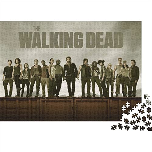 The Walking Dead 1000 Teile Puzzles for Erwachsene Filme Premium Wooden Gifts Large Puzzles Educational Game Toy Gift for Wall Decoration Birthday Present 1000pcs (75x50cm) von HESHS