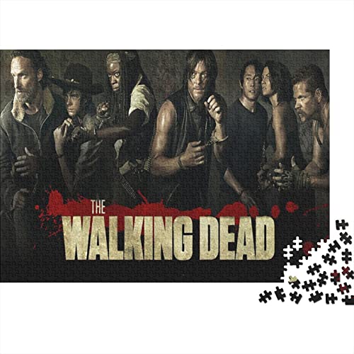 The Walking Dead Puzzle Für Erwachsene,Puzzle 300 Teile Herausforderndes Puzzles Filme,Geschicklichkeitsspiel Für Die Ganze Familie,Bunte Fliesen Spielzeug Spiel,Geschenke 300pcs (40x28cm) von HESHS