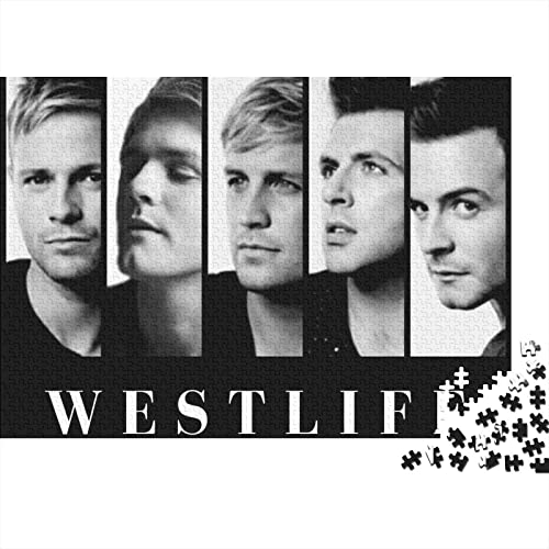 Westlife 500 Teile Puzzles,holzpuzzle Puzzles Spiel,Entspannung Puzzle Spiele,mentale Übung Puzzle,Band Für Jugendliche Und Erwachsene Geschenke 500pcs (52x38cm) von HESHS