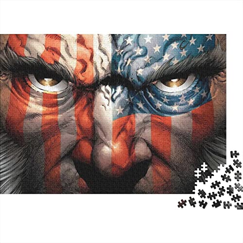 X Men 1000 Teile Puzzle Für Erwachsene Wolverine Premium Holzpuzzle Große Puzzles Jugendliche Pädagogisches Spiel Spielzeug Geschenk Für Wanddekoration Geburtstagsgeschenk 1000pcs (75x50cm) von HESHS