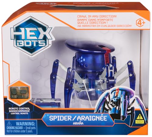 HEX BOTS Spin Master 6071528 Spielzeug-Roboterfigur, verstellbar, für Jungen und Mädchen ab 4 Jahren, Blau von HEX BOTS