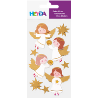 BRUNNEN 203780700 HEYDA Stick-On's Mix „Engel“ | 75×165 mm, weiß/gold, 1 Blatt BRUNNEN 203780700 HEYDA Stick-On's Mix „Engel“ | 75×165 mm, weiß/gold, 1 Blatt von HEYDA