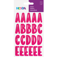 BRUNNEN 203780826 HEYDA Sticker „Alphabet“ | 100×190 mm, pink/pink metallic, 4 Blatt BRUNNEN 203780826 HEYDA Sticker „Alphabet“ | 100×190 mm, pink/pink metallic, 4 Blatt von HEYDA